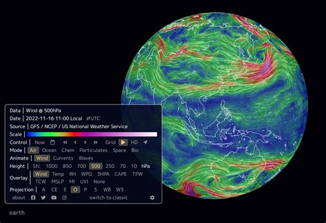 wind444,earth :: a global map of wind, weather, and ocean conditions